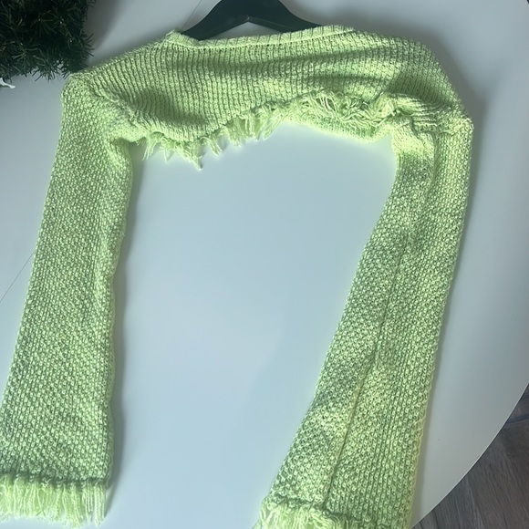 3 piece knitted green skirt set size XS - Picture 4 of 4